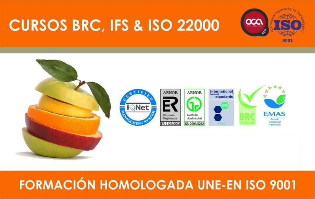 Cursos de Normas de Seguridad Alimentaria BRC, IFS, ISO 22000 eesea