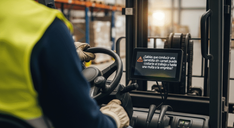 Trabajar sin carnet de carretillero: riesgos y sanciones (guía 2025)
